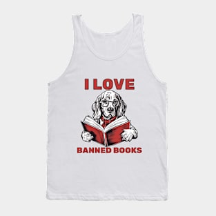 I Love Banned Books - Reader Tank Top